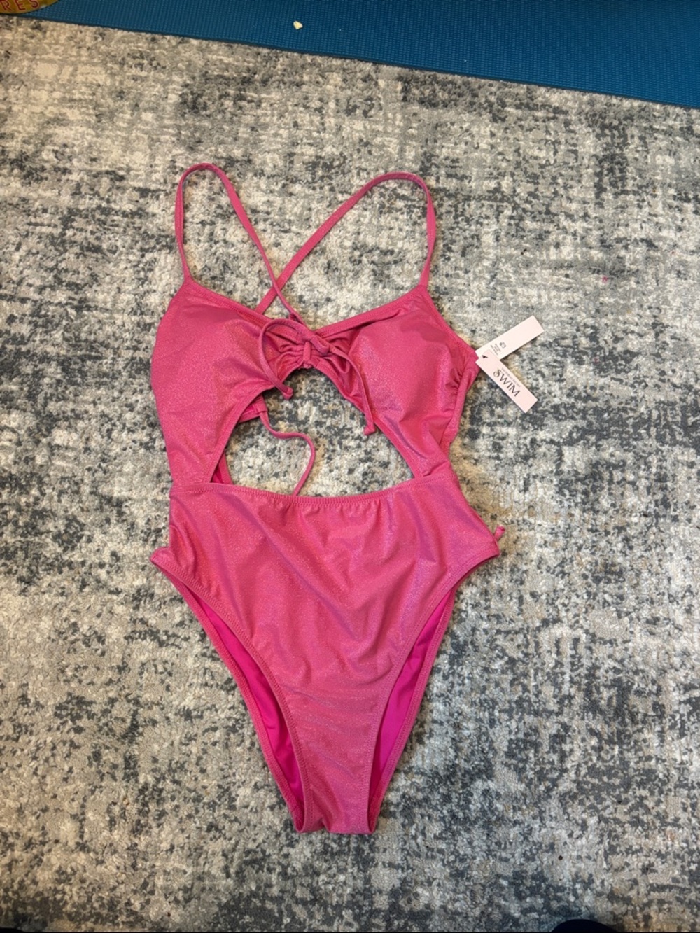 Victoria's Secret Hot Pink Cutout One-Piece Swimsuit